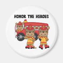 Firefighters Honor the Heroes Tshirts and Gifts Magnets