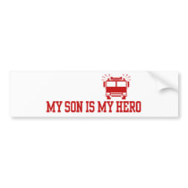 Firefighter's Mom Dad bumper stickers