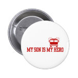 Firefighter's Mom Dad Button