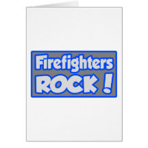 Firefighters Rock! Greeting Card