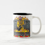 Firefighters Rock Guitar Coffee Mugs