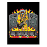 Firefighters Rock Guitar Postcards