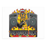 Firefighters Rock Guitar Postcards