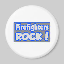 Firefighters Rock! Fridge Magnet