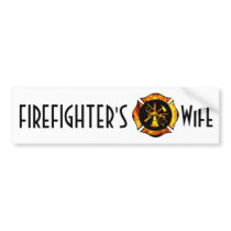 Firefighter's Wife Bumpersticker by kklawiter Firefighter's Wife Bumpersticker