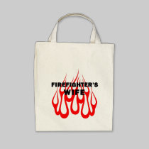 Firefighter's Wife Flames bags