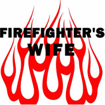 Firefighter's Wife Flames photo sculptures