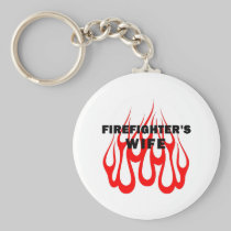 Firefighter's Wife Flames keychains