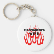 Firefighter's Wife Flames Key Chain