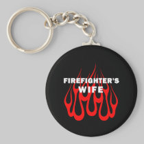 Firefighter's Wife Flames keychains