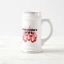 Firefighter's Wife Flames mugs