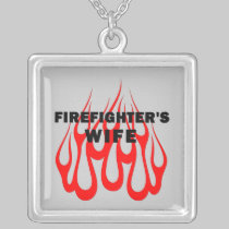 Firefighter's Wife Flames necklaces
