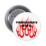 Firefighter's Wife Flames Pins