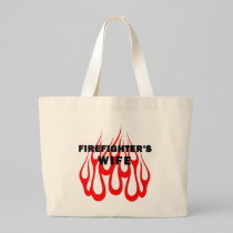 Firefighter's Wife Flames bags