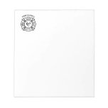 Firefighters Wife Maltese Heart Memo Notepad