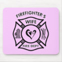 Firefighter's Wife Mousepad