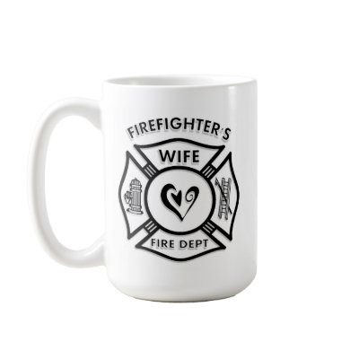 Firefighter's Wife Mug by bonfirefirefighters