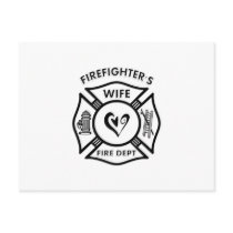 Firefighters Wife Post Cards
