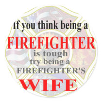 FIREFIGHTERS WIFE- stickers