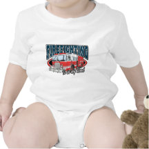 Firefighting is in my Blood Baby Bodysuits