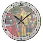 Firefighting - Only you can prevent fires Round Wallclocks