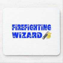 Firefighting Wizard Mousepad