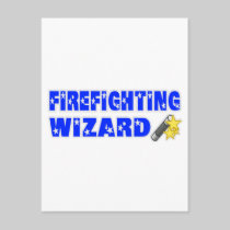 Firefighting Wizard Post Cards