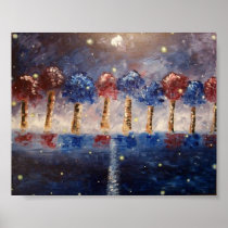 Fireflies Awaken Card Size Print posters
