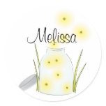 Fireflies Flying Stickers