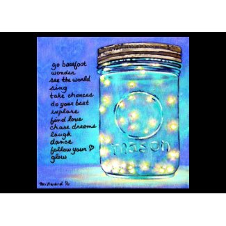 Fireflies in a Jar Notecard ©MillwardStudios 2011 card