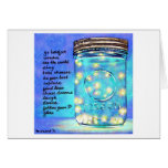 Fireflies in Jar Blank Greeting Card ©2011
