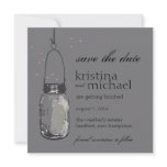 Fireflies &amp; Mason Jar Save the Date Announcements