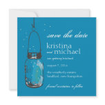 Fireflies &amp; Mason Jar Save the Date Personalized Invite
