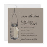 Fireflies &amp; Mason Jar Save the Date Personalized Announcements