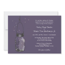 Fireflies & Mason Jar Wedding Invitations