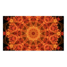 Fireflower Kaleidoscope Business Card Template