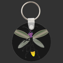 Firefly at Night Keychain