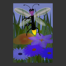 Firefly in Flowers Poster posters