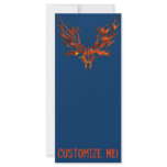 FireFly Red Flame Butterfly Design Rack Card Template
