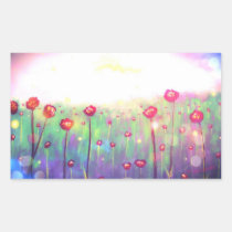 Firefly Rose Rectangle Sticker stickers