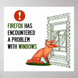 Firefox has encountered a problem with windows print