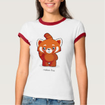 Firefox Ladies Ringer T-Shirt by HaikooZoo Firefox Ladies Ringer T-Shirt