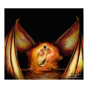 Firelight Personalised Door Poster print