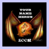 Firelight Personalised Door Poster (HUGE) posters