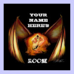 Firelight Personalised Door Poster (HUGE) posters