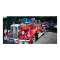 Fireman - 1949 and it still runs photo greeting card