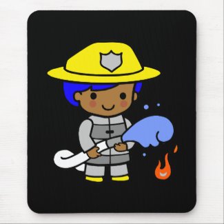 Fireman 1 mousepad