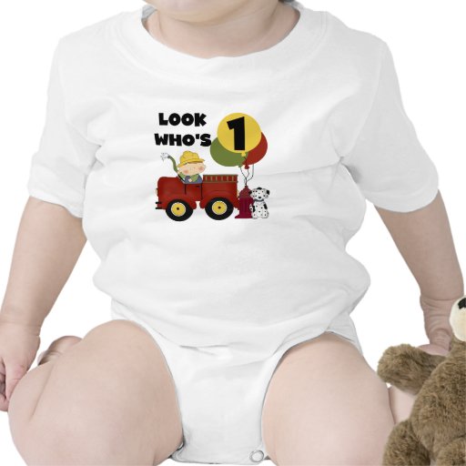 Fireman 1st Birthday Tshirts and Gifts