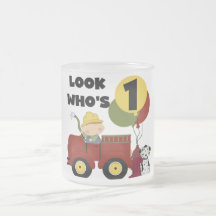 Fireman 1st Birthday Tshirts and Gifts Coffee Mug