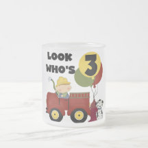 Fireman 3rd Birthday T-shirts and Gifts Coffee Mugs